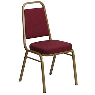 Emma and Oliver Trapezoidal Back Stacking Banquet Dining Chair - 2.5" Thick Seat