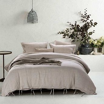 Stone Washed French Linen Duvet Cover Set 3 pc