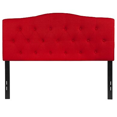 Emma and Oliver Arched Button Tufted Upholstered Headboard