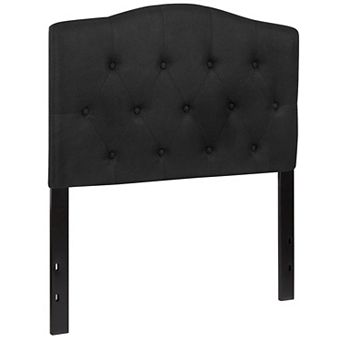 Emma and Oliver Arched Button Tufted Upholstered Headboard