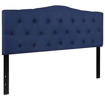Emma and Oliver Arched Button Tufted Upholstered Headboard