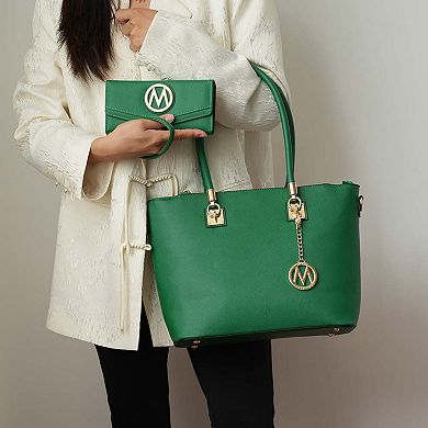 MKF Collection Vanessa Women's Tote & Wallet Set by Mia K