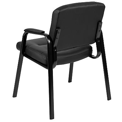 Emma and Oliver Fundamentals Executive Reception Chair with Metal Frame