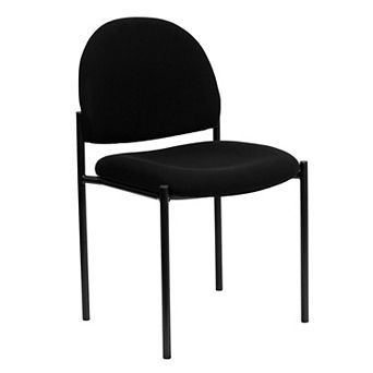 Emma and Oliver Comfort Stackable Steel Side Reception Chair