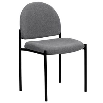 Emma and Oliver Comfort Stackable Steel Side Reception Chair