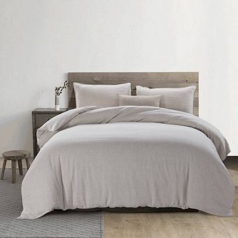 Stone Washed French Linen Duvet Cover Set 3 pc