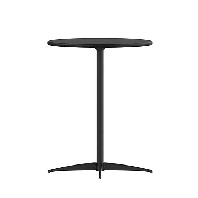 Emma and Oliver Wood Cocktail Dining and Event Table with 30" and 42" Columns