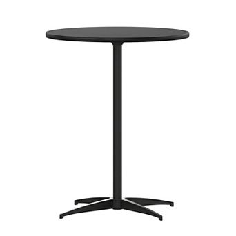 Emma and Oliver Wood Cocktail Dining and Event Table with 30" and 42" Columns