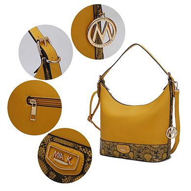 MKF Collection Diana Vegan Leather Women's Shoulder Hobo Bag by Mia K