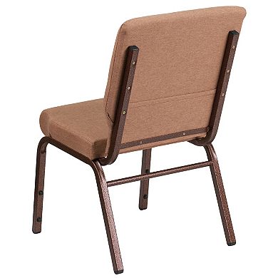 Emma and Oliver 18.5"W Stackable Church/Reception Guest Chair