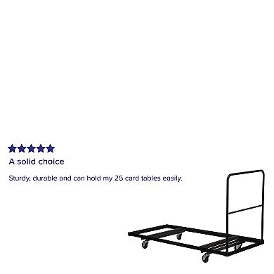Emma and Oliver Folding Table Dolly for 30''W x 72''D Rectangular Folding Tables