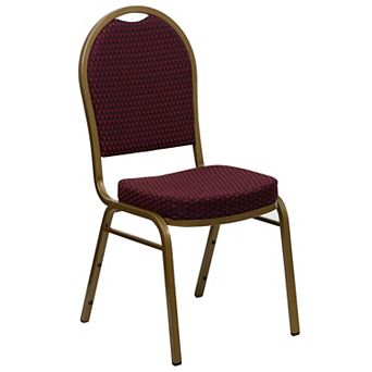 Emma and Oliver Dome Back Stacking Banquet Dining Chair
