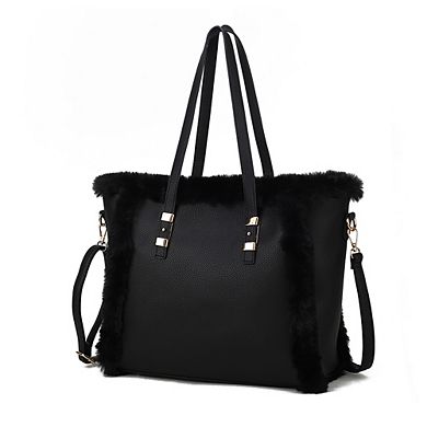 MKF Collection Liza with faux fur Women's Tote Bag by Mia K
