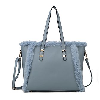 MKF Collection Liza with faux fur Women's Tote Bag by Mia K