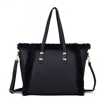 MKF Collection Liza with faux fur Women's Tote Bag by Mia K