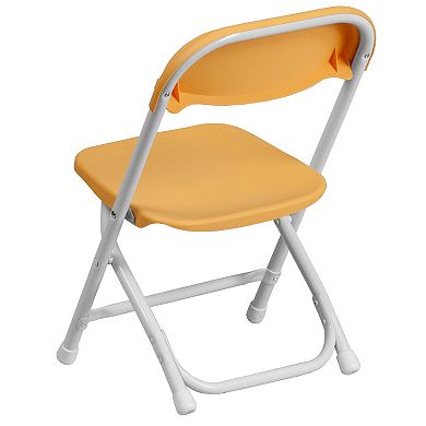 Emma and Oliver 10 Pack Kids Plastic Folding Chair - Daycare, Home, School, Furniture