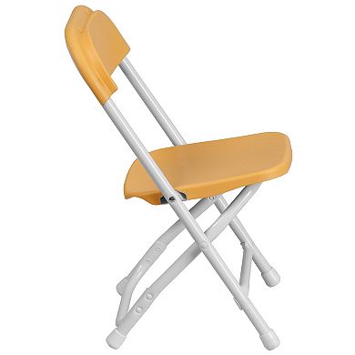 Emma and Oliver 10 Pack Kids Plastic Folding Chair - Daycare, Home, School, Furniture