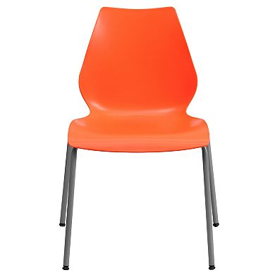 Emma and Oliver Multipurpose Home Office Stack Chair with Lumbar Support