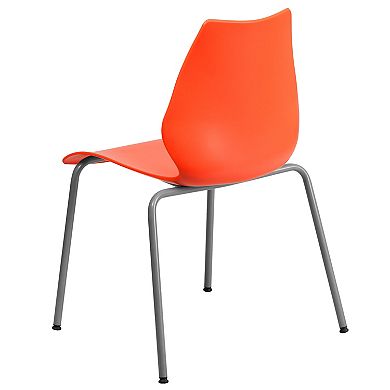 Emma and Oliver Multipurpose Home Office Stack Chair with Lumbar Support