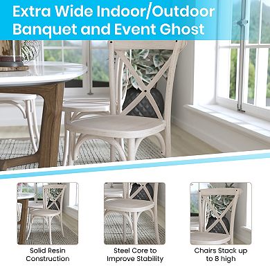 Emma and Oliver Resin X-Back Chair