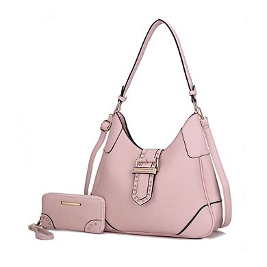 MKF Collection Juliette Women’s Shoulder Bag with Matching Wallet by Mia K 2 pcs