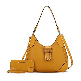MKF Collection Juliette Women’s Shoulder Bag with Matching Wallet by Mia K 2 pc