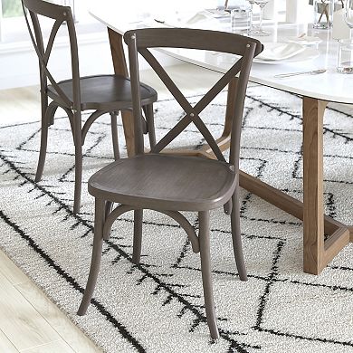 Emma and Oliver 2-pack X-Back Chair