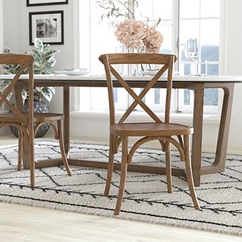 Emma and Oliver 2-pack X-Back Chair