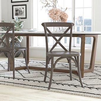 Emma and Oliver 2-pack X-Back Chair