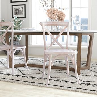 Emma and Oliver 2-pack X-Back Chair