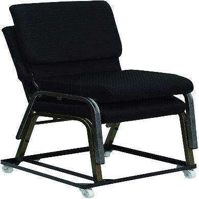 Emma and Oliver Steel Stack Chair and Church Chair Dolly