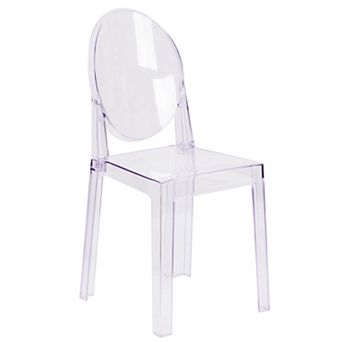 Emma and Oliver Ghost Chair with Oval Back