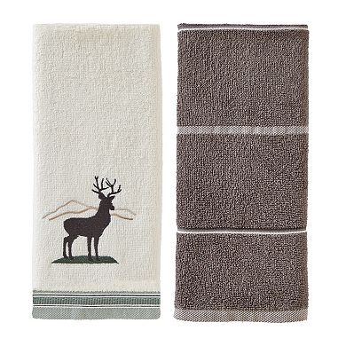 The Big One Stag Mountain 2-Piece Hand Towel Set