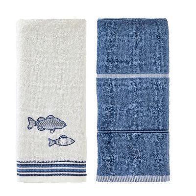 The Big One Lake Life 2 Piece Hand Towel Set