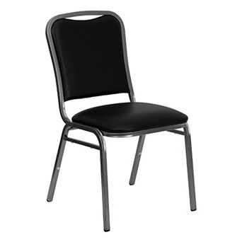 Emma and Oliver Stacking Banquet Chair with Vinyl and 1.5'' Thick Seat - Frame