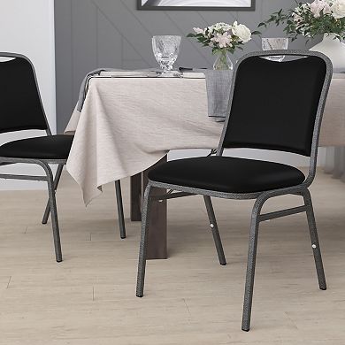 Emma and Oliver Stacking Banquet Chair with Vinyl and 1.5'' Thick Seat - Frame