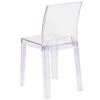 Emma and Oliver Ghost Chair with Square Back