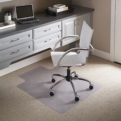 Emma and Oliver 45'' x 53'' Carpet Chair Mat with Lip