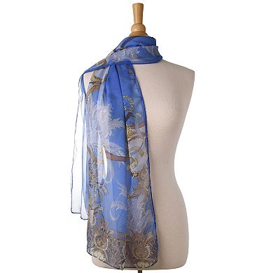 Alessandra - Long Sheer Silk Scarf For Women