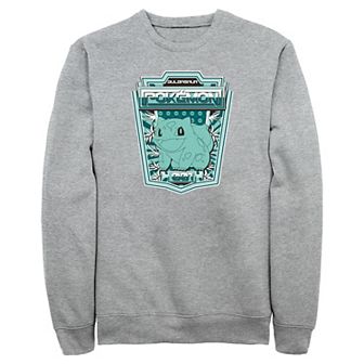 Men's Pokemon Bulbasaur Badge Fleece Sweatshirt