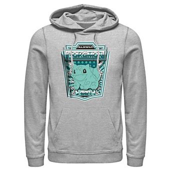 Men's Pokemon Bulbasaur Badge Graphic Hoodie