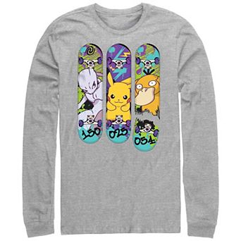 Men's Pokemon Skateboards Designs Graphic Tee