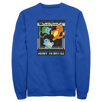 Men's Pokemon Starter Pack Ready To Battle Fleece Sweatshirt