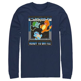 Men's Pokemon Starter Pack Ready To Battle Graphic Tee
