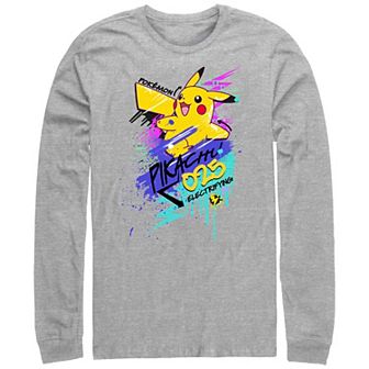 Men's Pokemon Pikachu Graffiti Graphic Tee