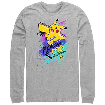 Men's Pokemon Pikachu Graffiti Graphic Tee