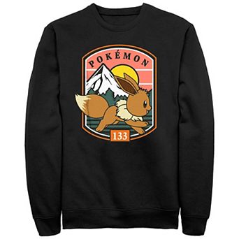 Men's Pokemon Eevee Running Stamp Graphic Fleece