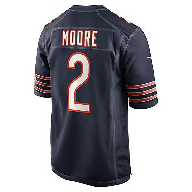 Men's Nike D.J. Moore Navy Chicago Bears Team Color Game Jersey