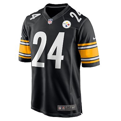 Men's Nike Joey Porter Jr. Black Pittsburgh Steelers 2023 NFL Draft Pick Game Jersey