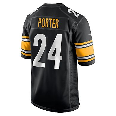 Men's Nike Joey Porter Jr. Black Pittsburgh Steelers 2023 NFL Draft Pick Game Jersey